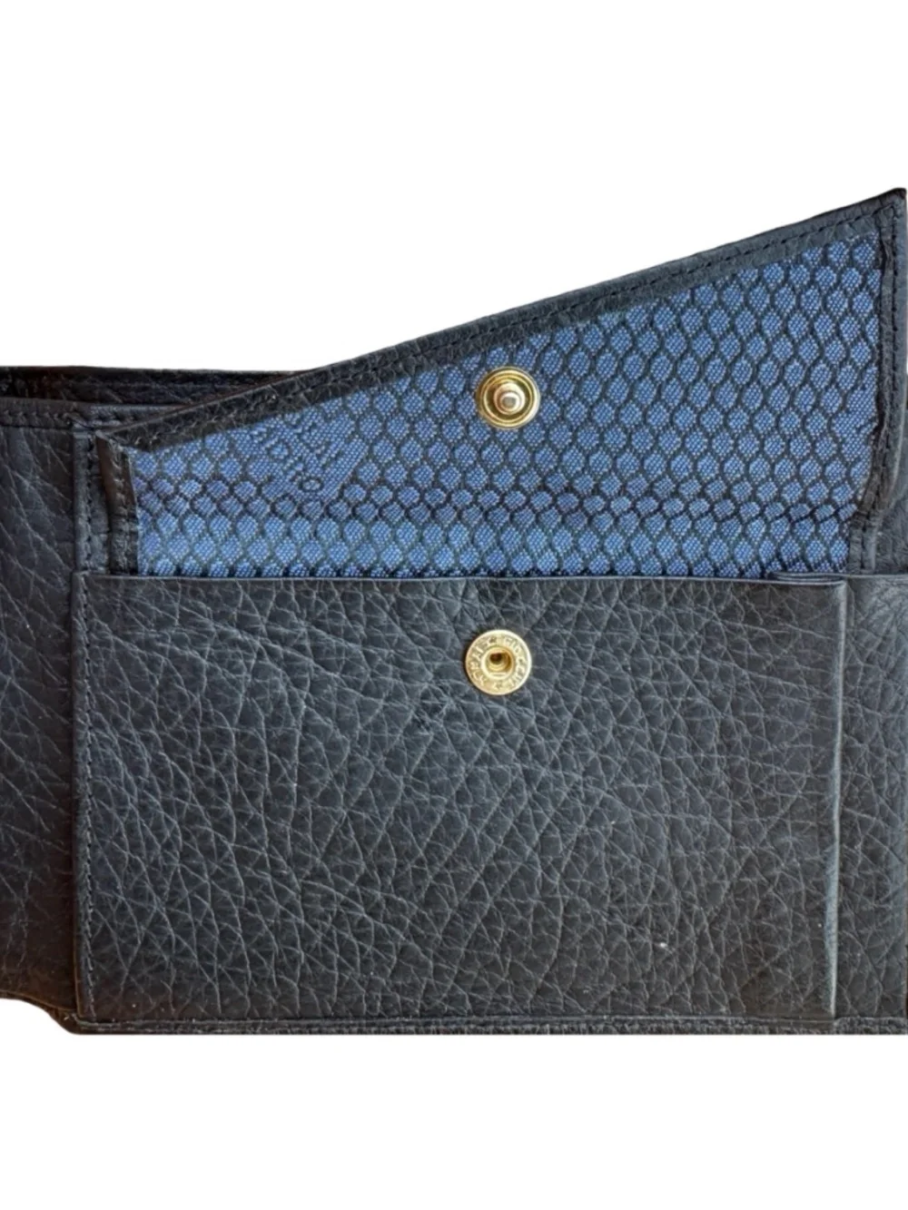 NIKOLAI by PIQUADRO Men’s Black Leather Bifold Wallet 5 1/4”x 3 3/4” Italy